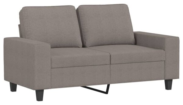 Sofa 2-osobowa, kolor taupe, 120 cm, tapicerowana tkaninÄ