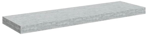 Półka ścienna, szarość betonu, 80x23,5x3,8 cm, mdf