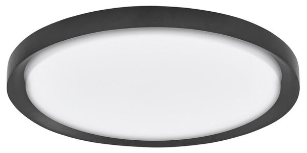 Czarny plafon sufitowy LED Ancud S
