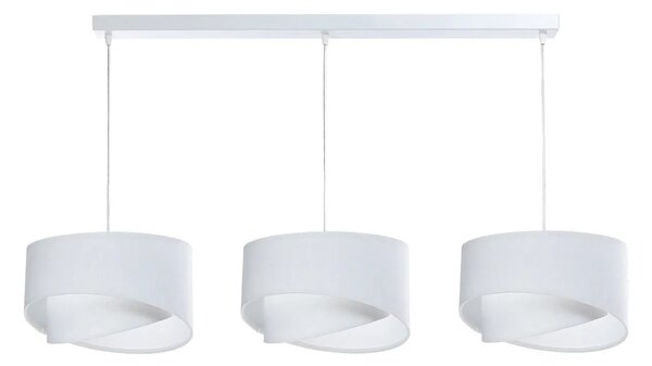 Biała skandynawska lampa wisząca nad stół - S511-Kaola