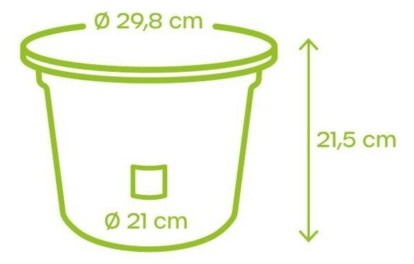 Plastia Samonawadniająca doniczka Narza śred. 30cm, taupe, śred. 30 cm