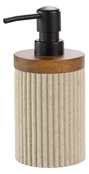 Beżowy dozownik do mydła z żywicy polimerowej 350 ml Niagara – douceur d'intérieur
