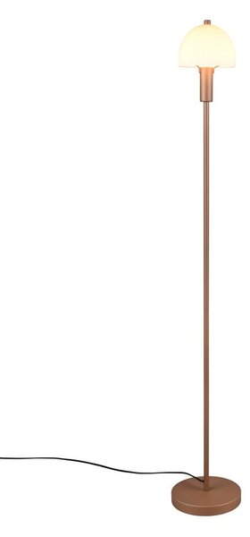 Lampa stojąca w kolorze brązu ze szklanym kloszem (wysokość 120 cm) Glenn – Reality