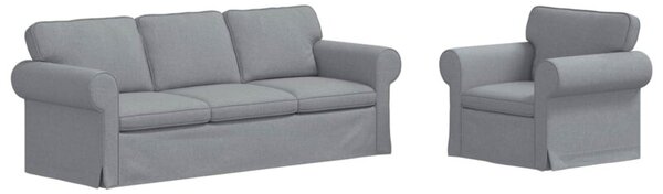 ModuÅowa kanapa w nowoczesnym stylu z ergonomicznym ksztaÅtem, czarna z jasnoszarym siedziskiem