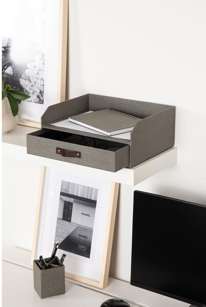 Kartonowy organizer na dokumenty z szufladką Walter – Bigso Box of Sweden