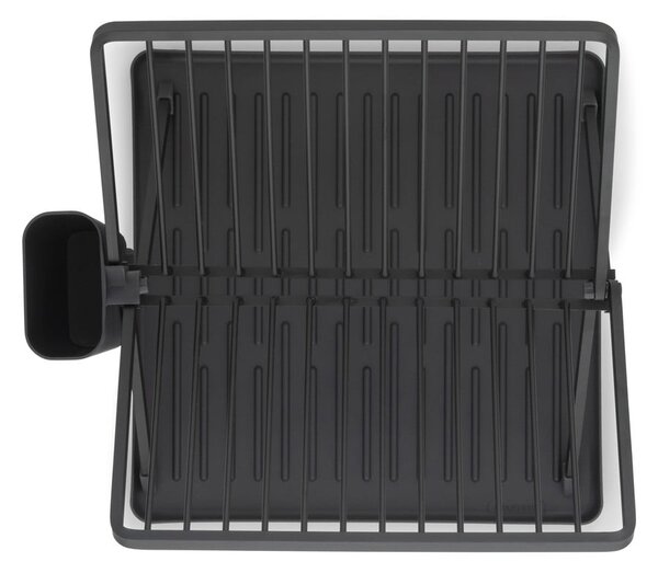 Ciemnoszary metalowy dwupiętowy ociekacz 37x33 cm – Brabantia