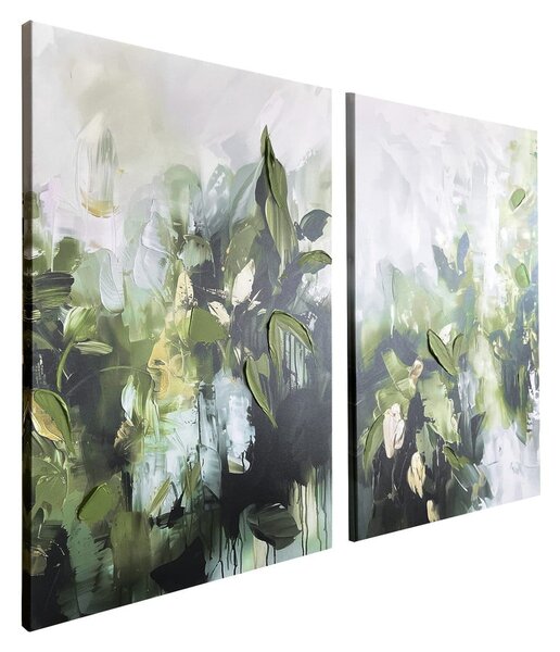 Obrazy z ręcznie malowanymi elementami zestaw 2 szt. 50x70 cm Myrtle – Styler