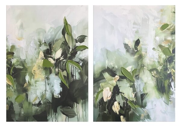 Obrazy z ręcznie malowanymi elementami zestaw 2 szt. 50x70 cm Myrtle – Styler