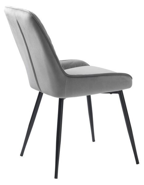 Szare krzesło Milton – Unique Furniture