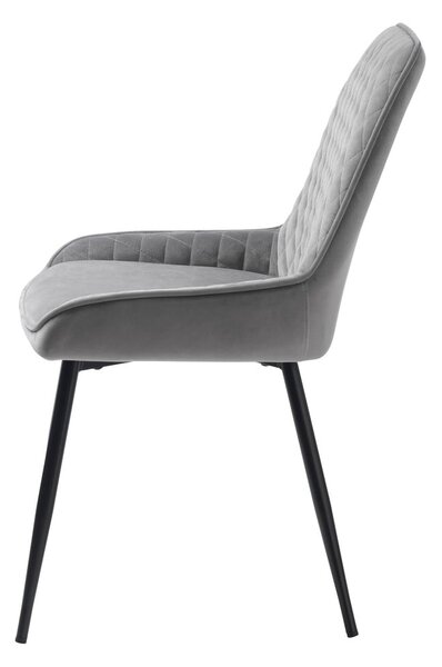Szare krzesło Milton – Unique Furniture