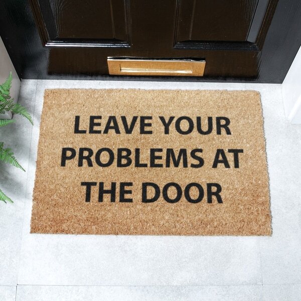 Wycieraczka z włókna kokosowego 40x60 cm No Problems – Artsy Doormats