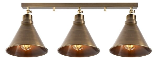 Lampa sufitowa w kolorze brązu z metalowym kloszem ø 20 cm Tramino – Opviq lights