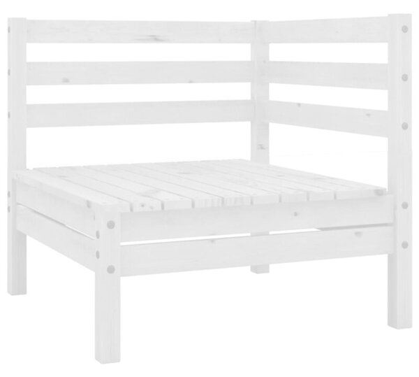Sofa Ogrodowa Narożna Drewniana Biała Do Ogrodu