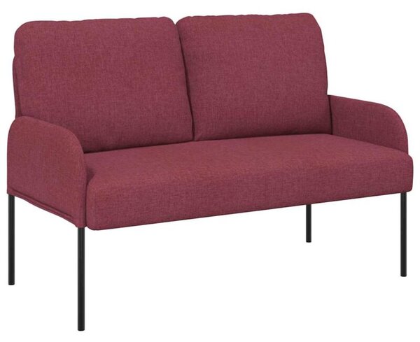 Nowoczesna sofa w kolorze czerwonego wina z minimalistycznym stylem