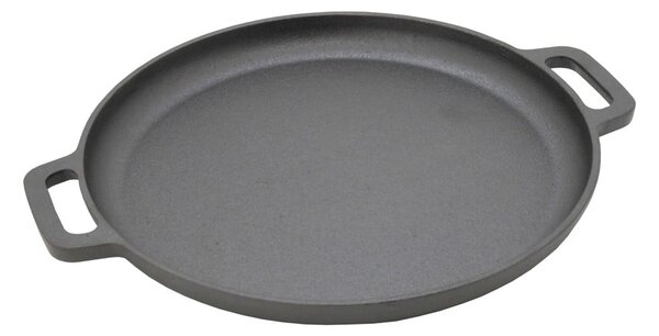 Czarna patelnia na grill z żelaza Cattara Litina, 35x32 cm