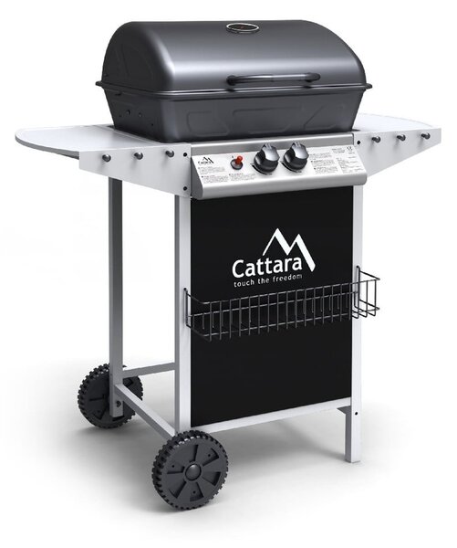 Grill ogrodowy na gaz z kółkami Cattara Party Point Flame Tamer