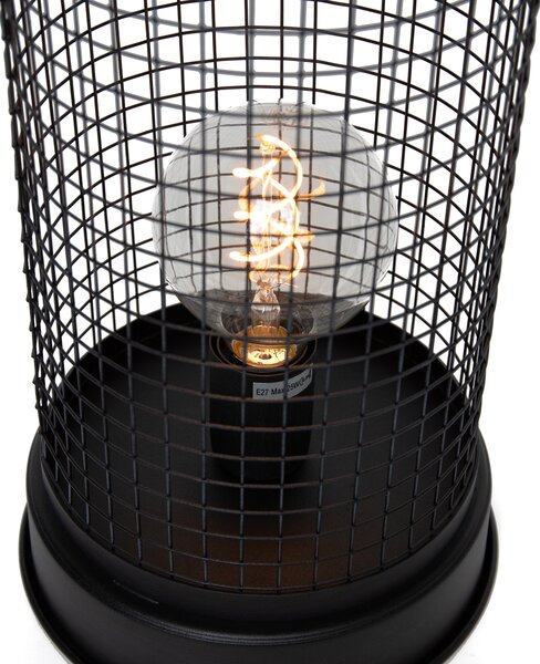Nowoczesna lampa stołowa szara 52 cm - Horario
