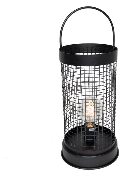 Nowoczesna lampa stołowa szara 52 cm - Horario