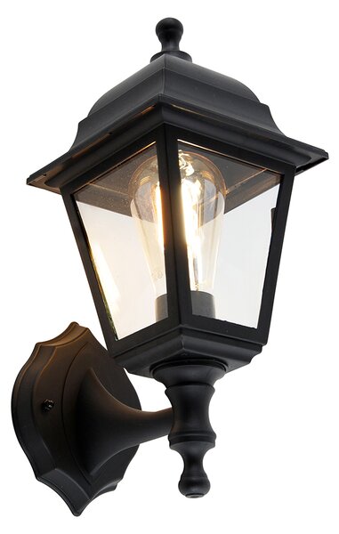 Inteligentna zewnętrzna lampa ścienna czarna IP44 z Wifi ST64 - Capital