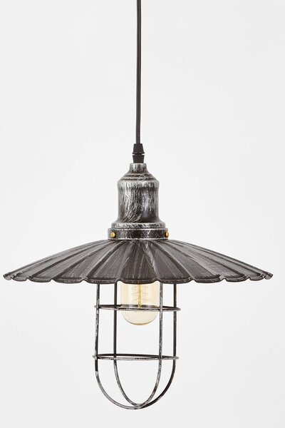 LAMPA WISZĄCA KINKIET LOFTOWY STARE SREBRO LATARO W1