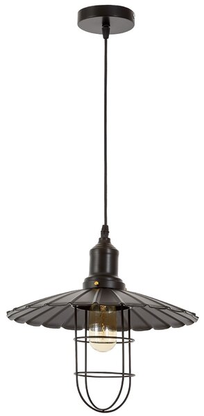 LAMPA WISZĄCA KINKIET LOFTOWY CZARNY LATARO W1