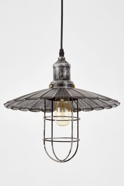 LAMPA WISZĄCA KINKIET LOFTOWY STARE SREBRO LATARO W1