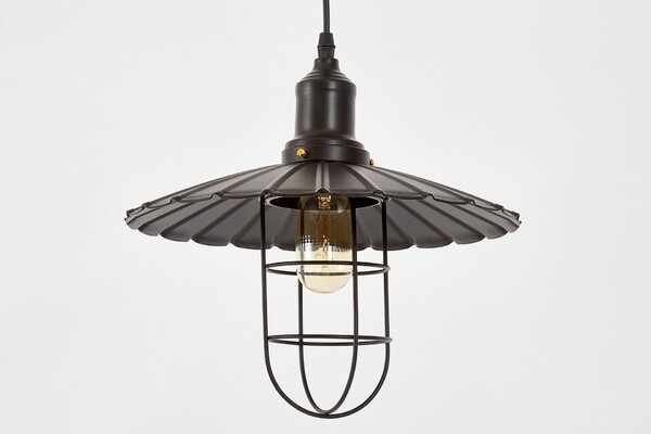 LAMPA WISZĄCA KINKIET LOFTOWY CZARNY LATARO W1