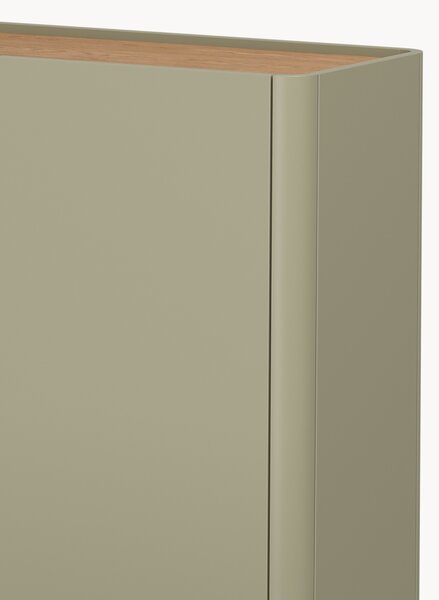 Komoda Elivo 200 cm czterodrzwiowa - eukaliptus / dąb baltic dune