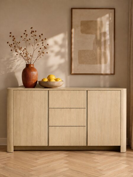 Komoda Sorrenti 168 cm z szufladami - dąb vicenza