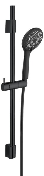 Czarny zestaw prysznicowy ze stali nierdzewnej 70 cm Water Saving – Wenko