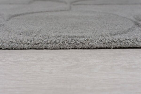 Szary okrągły dywan wełniany ø 160 cm Gigi – Flair Rugs