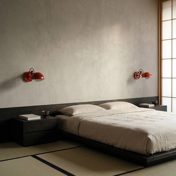 Aluminor Kinkiet Jeep, czerwony, salon / jadalnia, metal, design