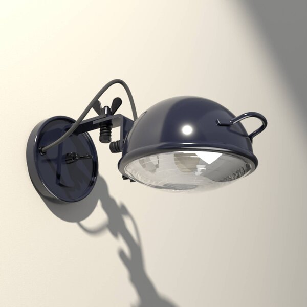 Aluminor Kinkiet Jeep, niebieski, salon / jadalnia, metal, design