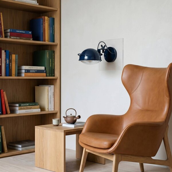 Aluminor Kinkiet Jeep, niebieski, salon / jadalnia, metal, design