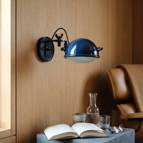 Aluminor Kinkiet Jeep, niebieski, salon / jadalnia, metal, design