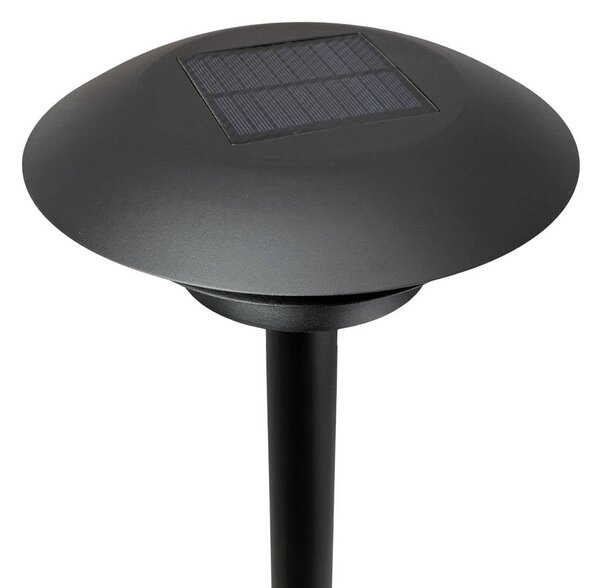 Dyberg Larsen Lampa słoneczna DL25 z grotem ziemnym, czarna, 3000 K, czarny, metal, skandynawski