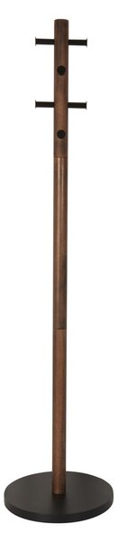 Czarny wieszak z drewna kauczukowego Pillar – Umbra