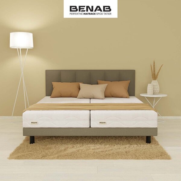 Twardy/średnio twardy dwustronny materac piankowy 180x200 cm BonLife – BENAB