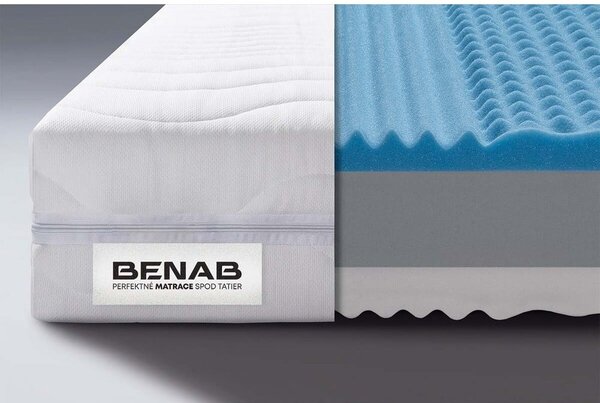 Twardy/średnio twardy dwustronny materac piankowy 180x200 cm BonLife – BENAB