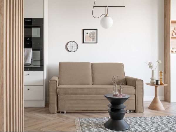 Beżowa rozkładana sofa 168 cm Lucky Lucy – Miuform