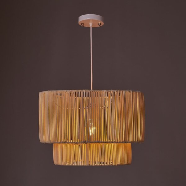 Naturalna rattanowa lampa sufitowa ø 38 cm Natural Way – Casa Selección