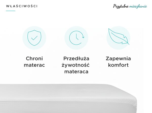 Nieprzemakalny frotowy ochraniacz na materac GUARD 60 x 120 cm