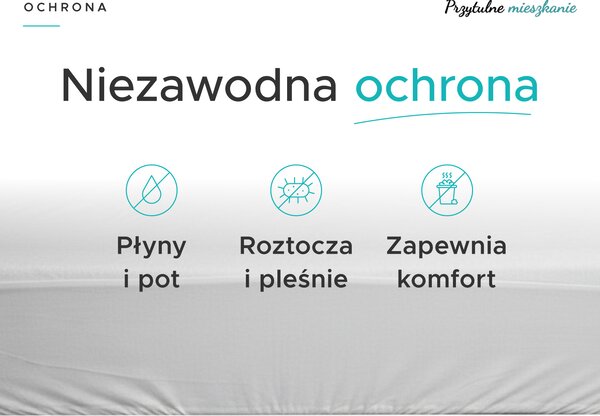 Nieprzemakalny frotowy ochraniacz na materac GUARD 60 x 120 cm