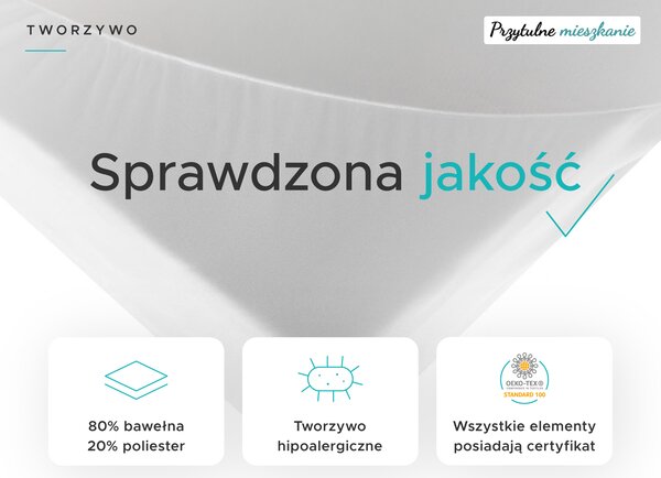 Nieprzemakalny frotowy ochraniacz na materac GUARD 60 x 120 cm