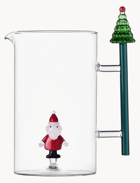 Ręcznie wykonany dzbanek ze szkła borokrzemowego Christmas Tales