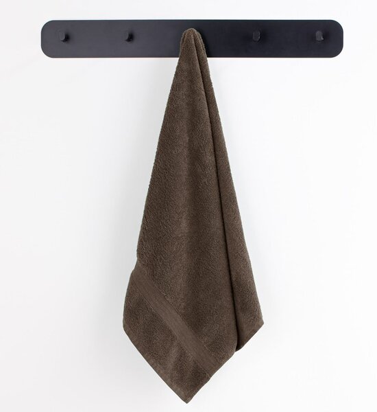 Brązowy bawełniany ręcznik frotte 30x50 cm Marina – DecoKing