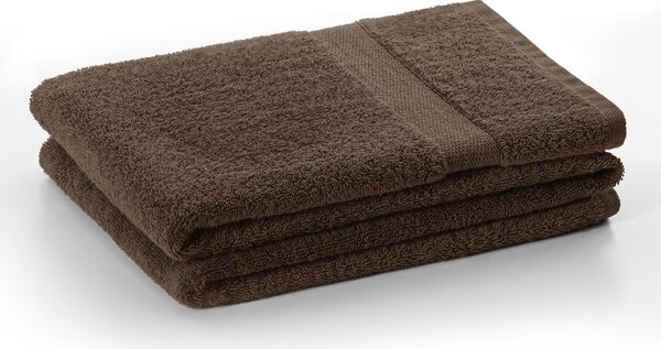 Brązowy bawełniany ręcznik frotte 30x50 cm Marina – DecoKing