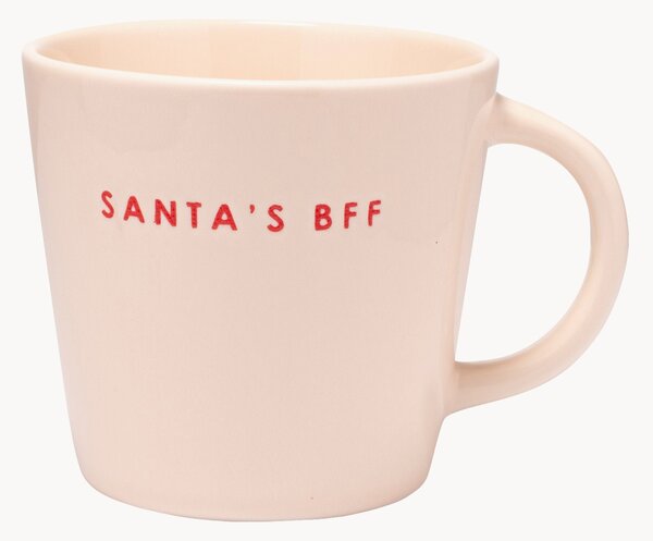 Kubek ze szkła dmuchanego Santa's BFF