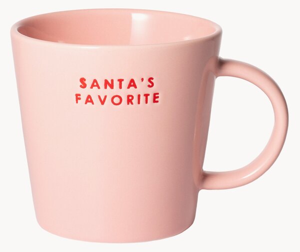 Kubek ze szkła dmuchanego Santa's Favorite