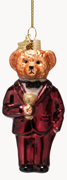 Ozdoba choinkowa ze szkła dmuchanego Bear In Clothes